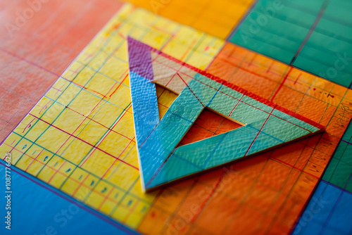 Colorful and Engaging Illustration of Pythagorean Theorem: A Visual Guide to Understanding PQ Theorem photo