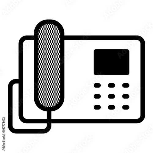 Telephone icon. Electronic device icon