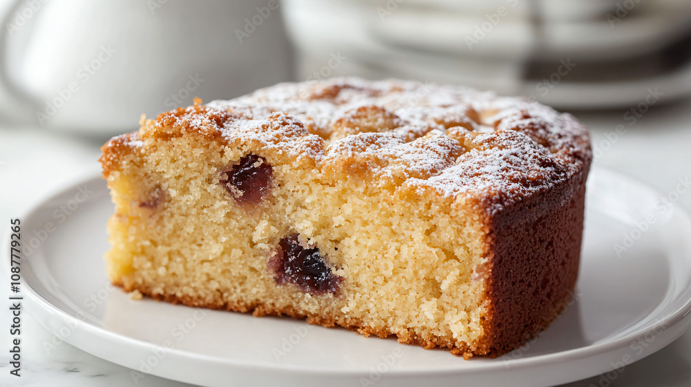 Classic plum cake with buttery crust. Classic plum cake with buttery crust.