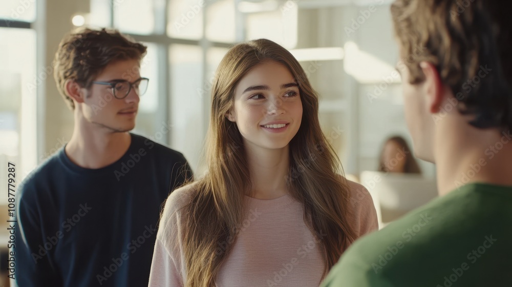 The Smiling Girl in Office The Smiling Girl in Office