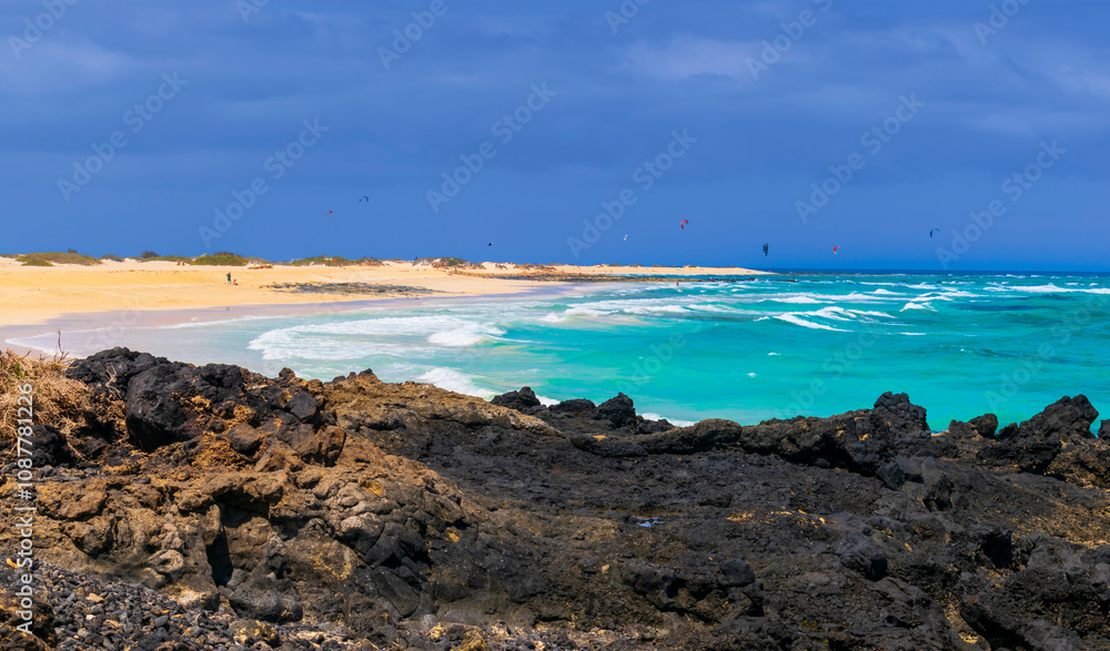Grandes Playas Corralejo on a sunny day Grandes Playas Corralejo on a sunny day