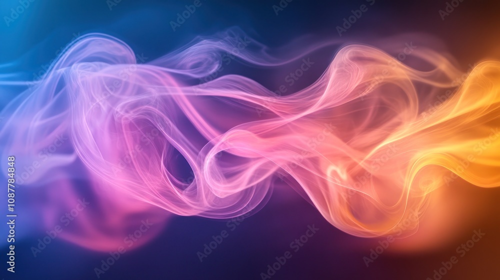 Abstract colorful smoke swirls. Abstract colorful smoke swirls.