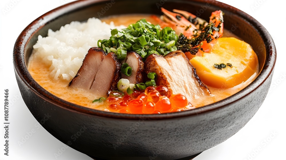 Food, Japanese Dish Chawanmushi, on White Background, Photo Realistic, Wallpaper, Cover and Screen for Smartphone, PC, Laptop, 9:16 and 16:9 Format Food, Japanese Dish Chawanmushi, on White Background, Photo Realistic, Wallpaper, Cover and Screen for Smartphone, PC, Laptop, 9:16 and 16:9 Format