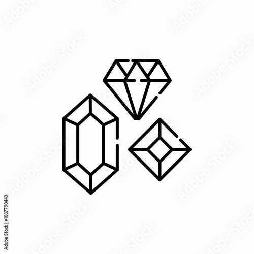 diamond ruby gem icon sign vector