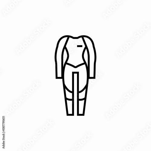 diving suit icon sign vector