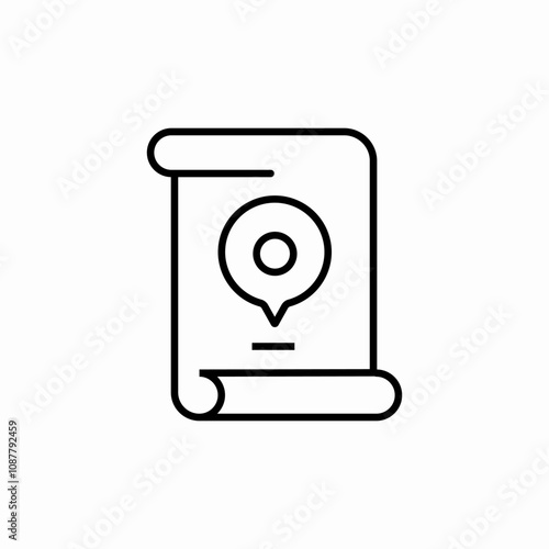 location file icon sign vector