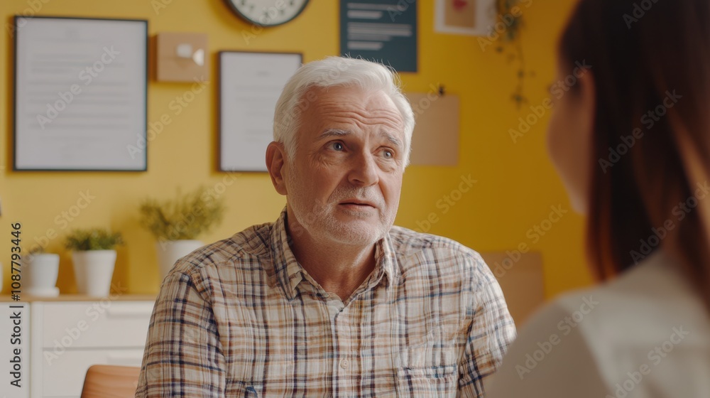 The Elderly Man Discussing Life The Elderly Man Discussing Life