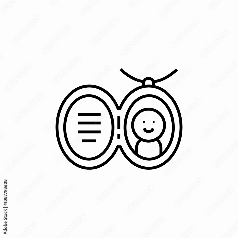 necklace photo icon sign vector necklace photo icon sign vector
