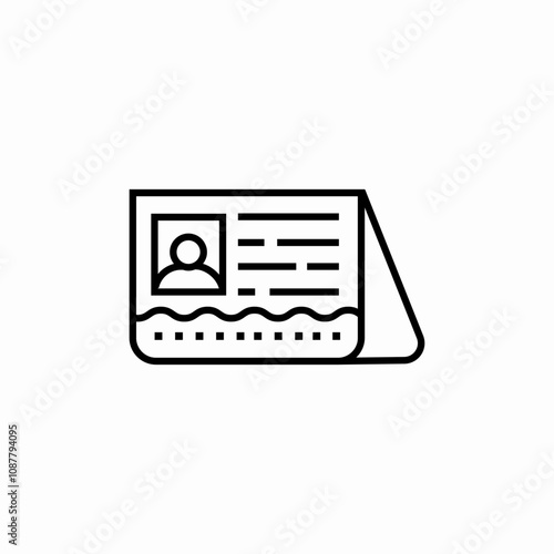 passport holidays icon sign vector