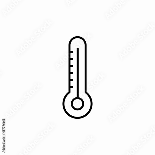 thermometer temperature icon sign vector