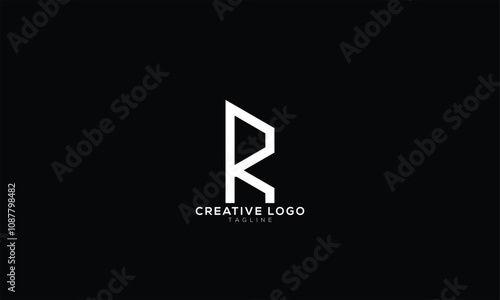 PK KP RK KR Abstract initial monogram letter alphabet logo design