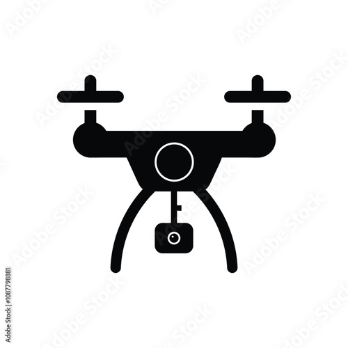 Drone camera  icon vector 