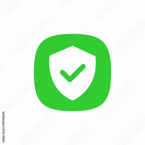 protection guard check mark icon sign vector