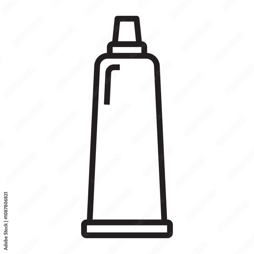 Squeeze Tube line icon.