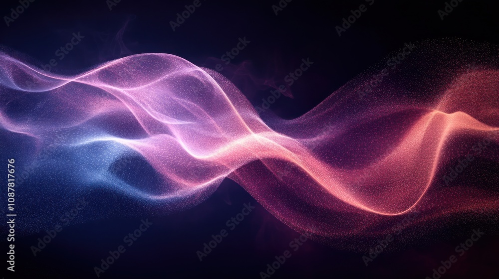 Abstract waves of light in vibrant colors. Abstract waves of light in vibrant colors.