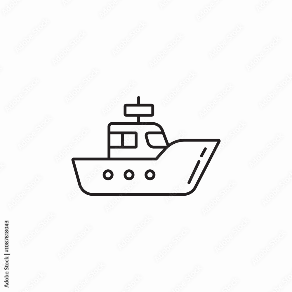 ship boat icon sign vector ship boat icon sign vector