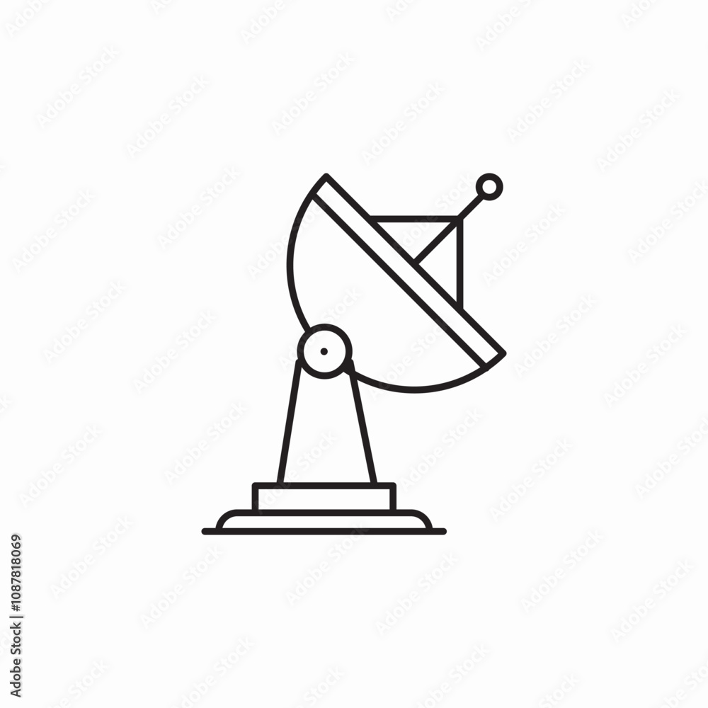 satellite connection icon sign vector satellite connection icon sign vector