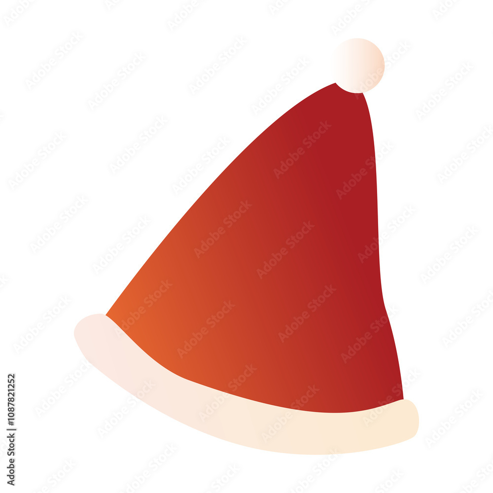 Santa claus hat. Illustration of Christmas element. Santa claus hat. Illustration of Christmas element.