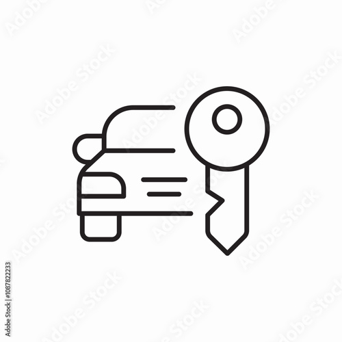 car lock icon sign vector