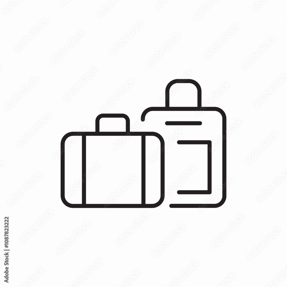 holidays suitcase icon sign vector holidays suitcase icon sign vector