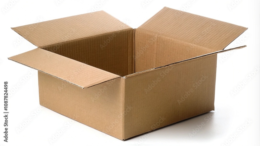 brown packing box isolated on white background brown packing box isolated on white background