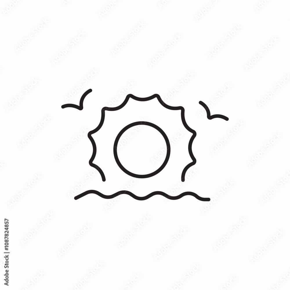 sun ecology object icon sign vector sun ecology object icon sign vector