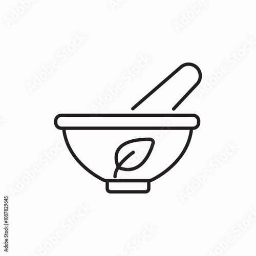pharmacy mortar icon sign vector