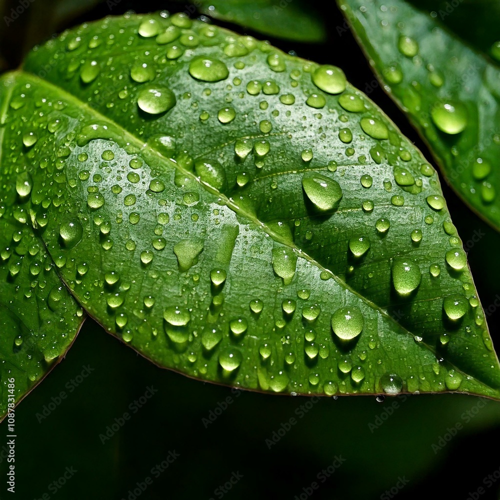 water drops on leaf water drops on leaf