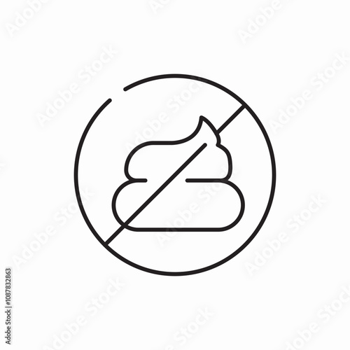 prohibited head icon sign vector