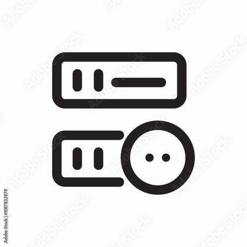server a hardware icon sign vector