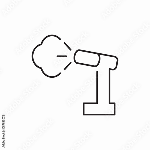 vertical iron icon sign vector