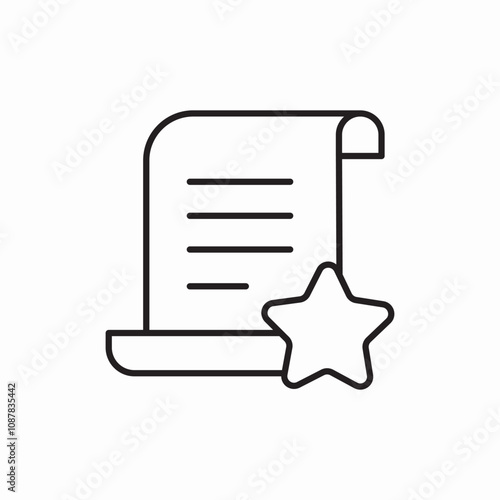 favorite page icon sign vector