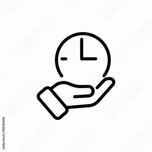 time care icon sign vector