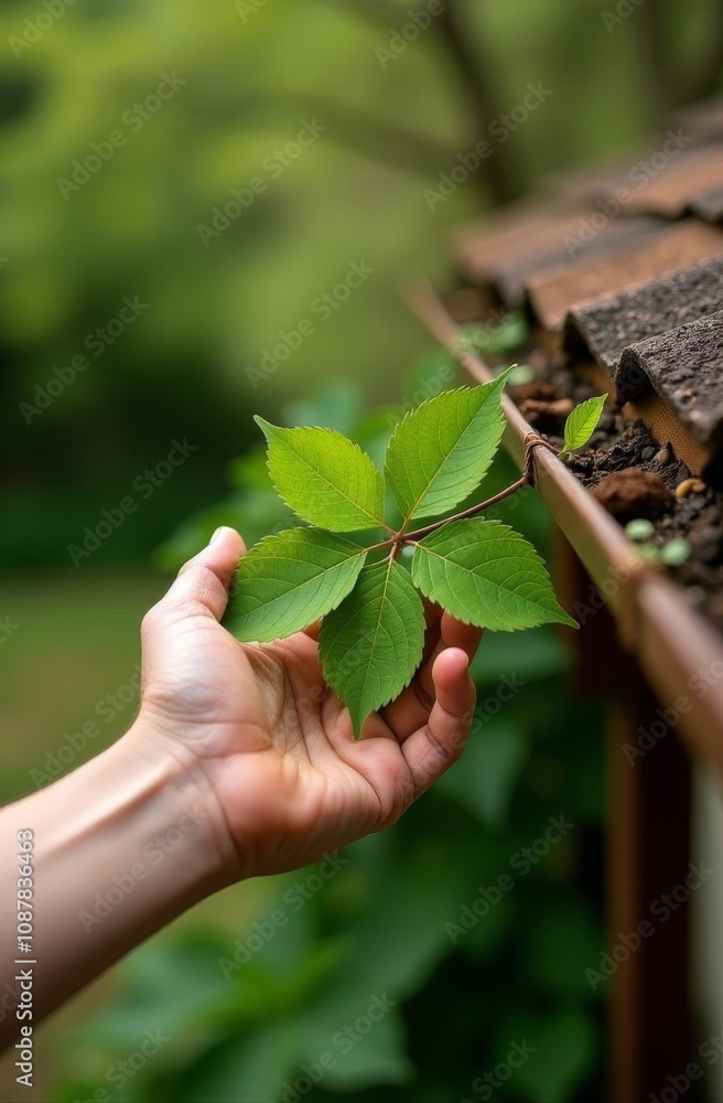 plant in hands
