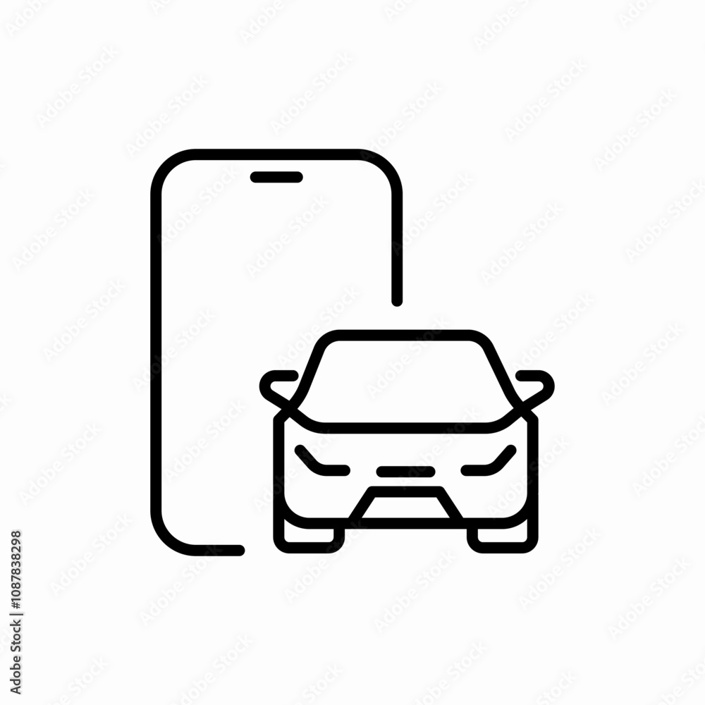 eco smart car phone controller icon sign vector eco smart car phone controller icon sign vector