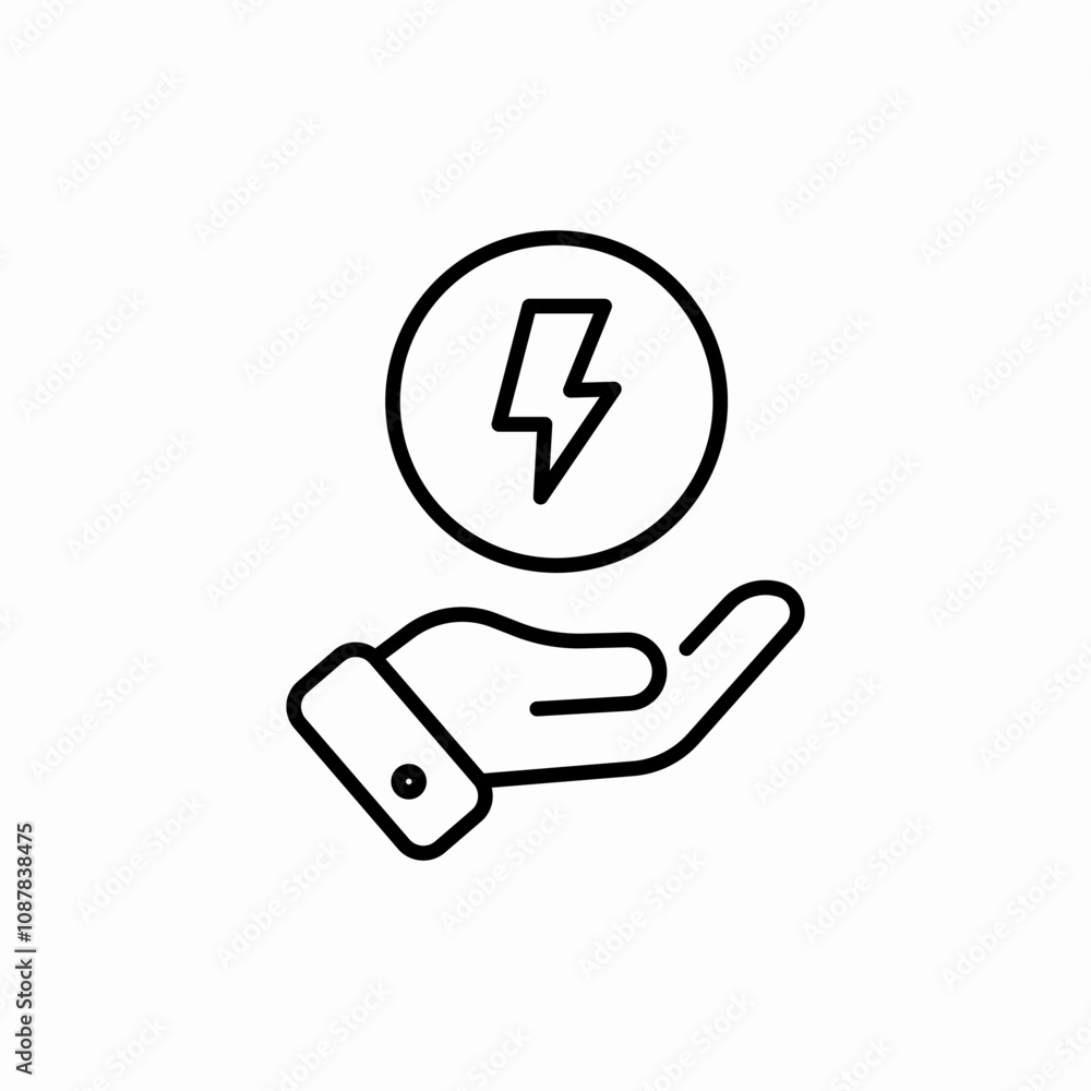 energy care icon sign vector energy care icon sign vector