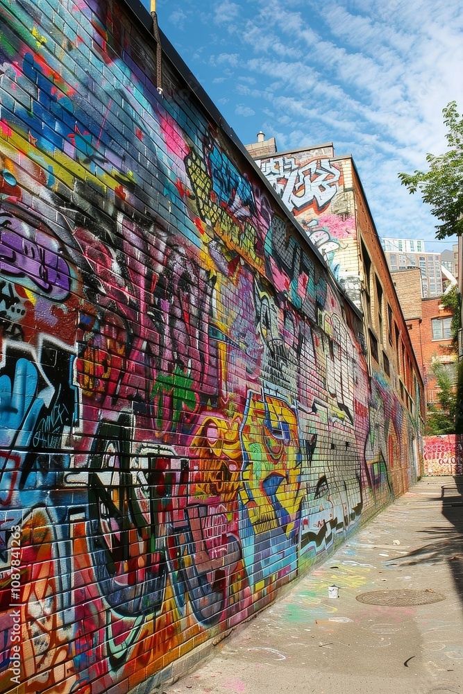 Fototapeta premium Street Art: A Canvas for Cultural Commentary