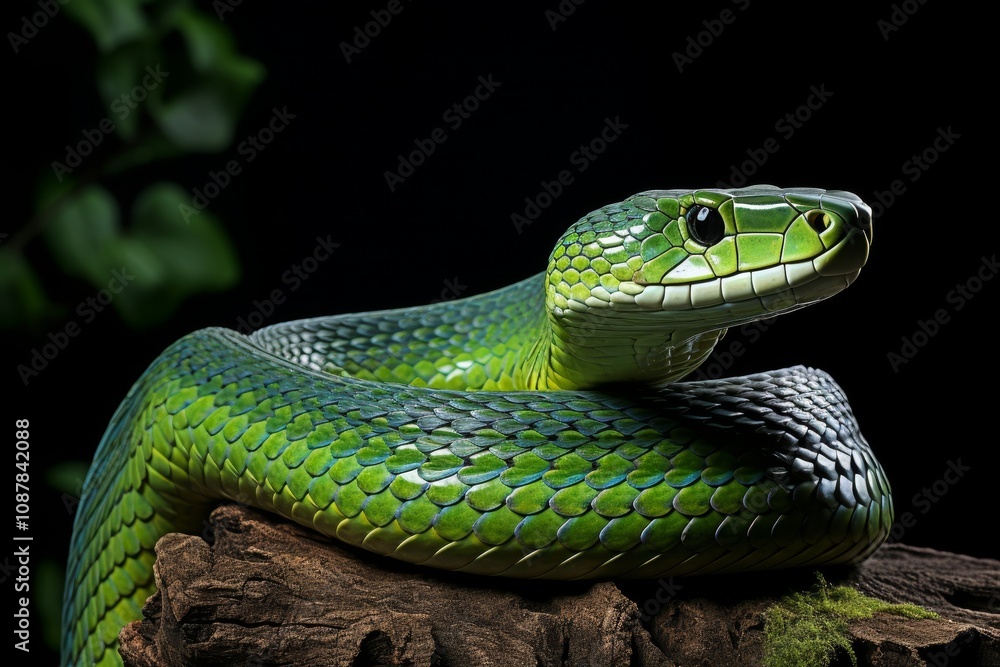 Year of the green wood snake illustration prompt for creative midjourney exploration Year of the green wood snake illustration prompt for creative midjourney exploration