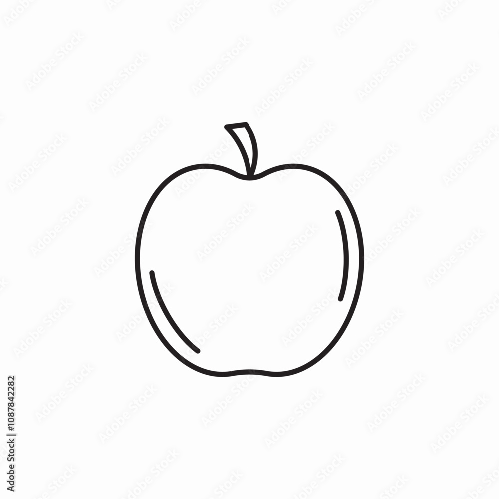 apple fruit icon sign vector apple fruit icon sign vector