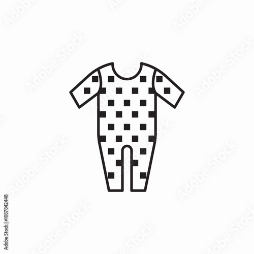 baby pijama icon sign vector