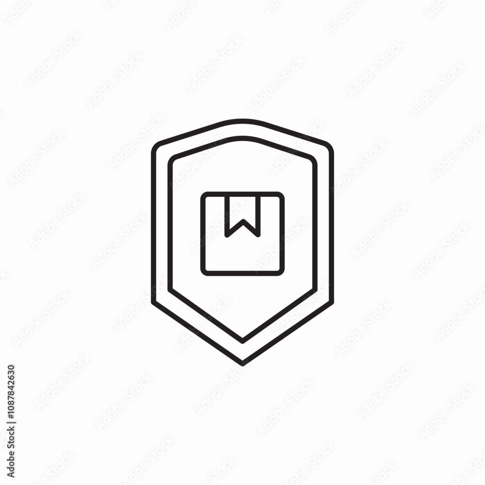 delivery insurance package icon sign vector delivery insurance package icon sign vector