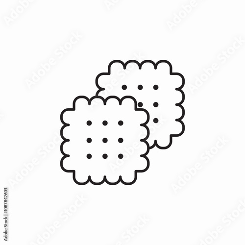 coockies sweet icon sign vector