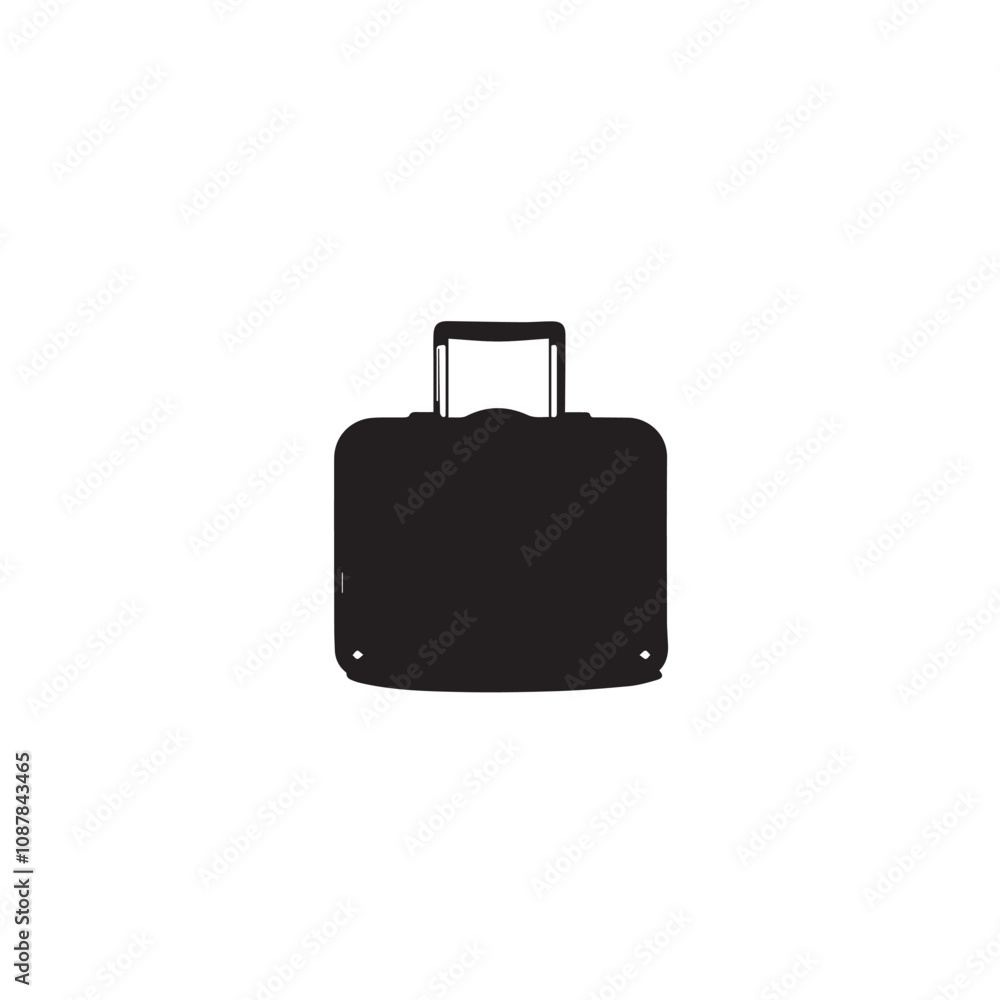 Suitcase In cartoon, hand-drawn flat style. image for social media, websites and UI. Isolated 2D vector design in logo, icon, sketch style, simple line vector, single color. AI Generative Art. Suitcase In cartoon, hand-drawn flat style. image for social media, websites and UI. Isolated 2D vector design in logo, icon, sketch style, simple line vector, single color. AI Generative Art.