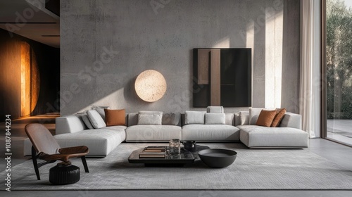 Modern Living Room Interior...
