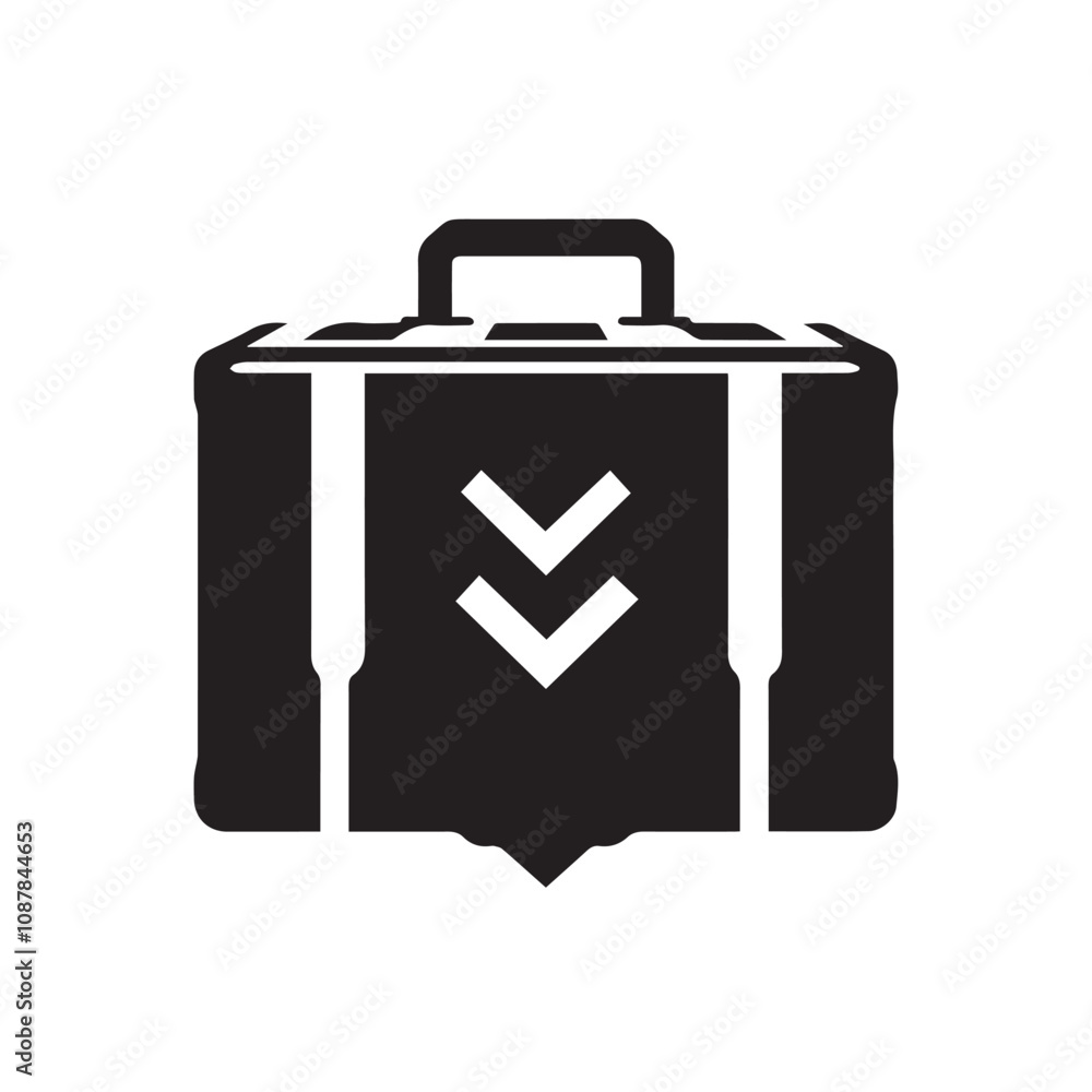 Suitcase In cartoon, hand-drawn flat style. image for social media, websites and UI. Isolated 2D vector design in logo, icon, sketch style, simple line vector, single color. AI Generative Art. Suitcase In cartoon, hand-drawn flat style. image for social media, websites and UI. Isolated 2D vector design in logo, icon, sketch style, simple line vector, single color. AI Generative Art.