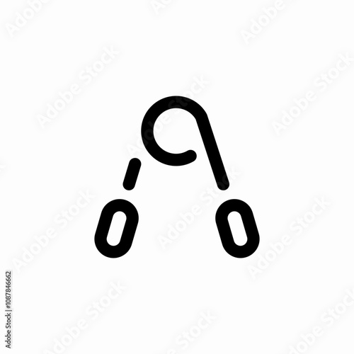 expander gym icon sign vector