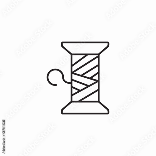 threads sewing tailor icon sign vector