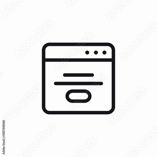 website button content icon sign vector