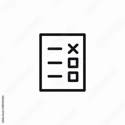 check list choice icon sign vector