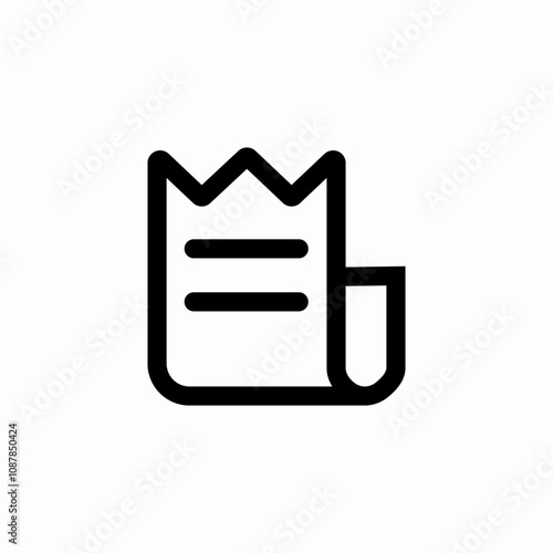 check bill icon sign vector